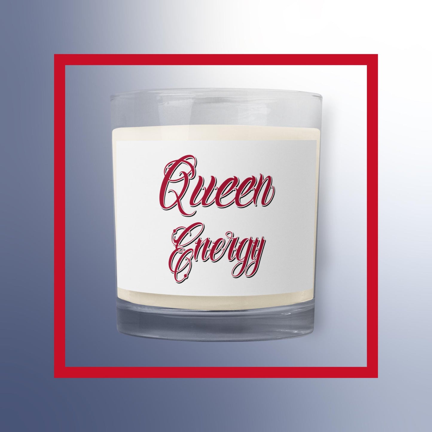 Queen Energy: Glass jar soy wax candle