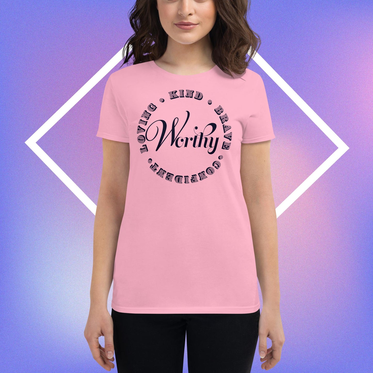 Celebration Mindset Exclusive: Worthy.  Women's short sleeve t-shirt